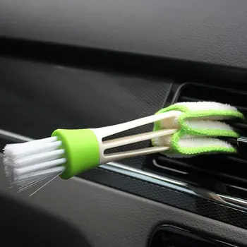

Practical Household Clean Tools Double Slider Car Air Conditioning Outlet Clean Brush Window Blinds Keyboard Cleaner Brush