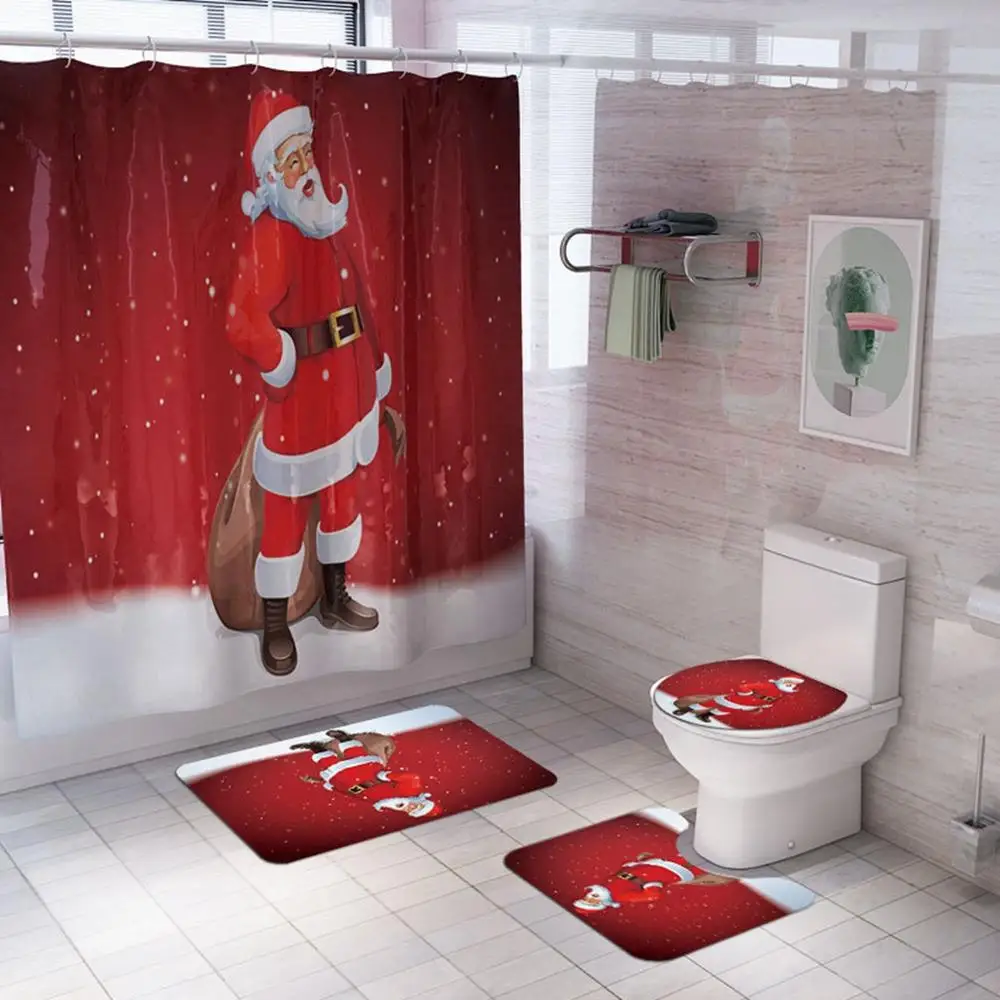 

Christmas Window Curtains For Bathroom Christmas Curtains For Living Room Red Curtains Kids Room String Curtain Kitchen Cheap