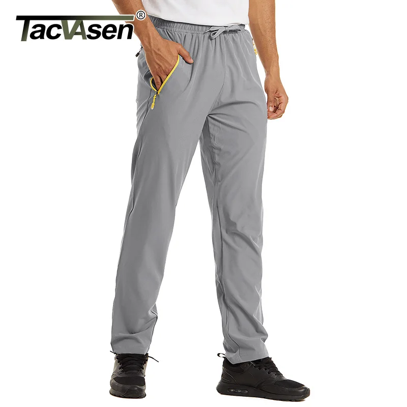 Tacvasen Breathable Lightweight Hiking Pants Mens Quick Dry Outdoor Sports Pants Summer Trekking