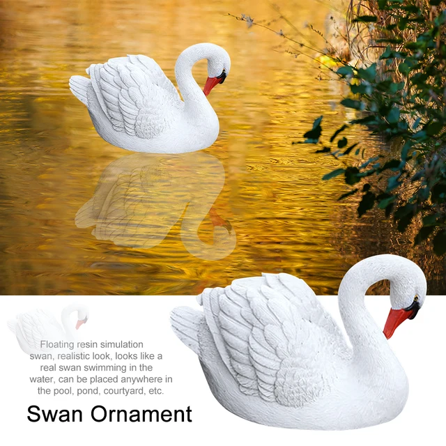 Goose Gyanta Szimuláció Úszó Otthoni Kerti Dekoráció Hattyú Dísz Medence Tó Udvar Golfpályák Parkok Elegáns Gyermekjáték - Image 2