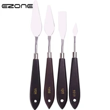 EZONE 1 шт. картина маслом нож выбранный масло малярный скребок деревянная ручка хорошая эластичная гуашь Пигмент Цвет модуляция инструмент