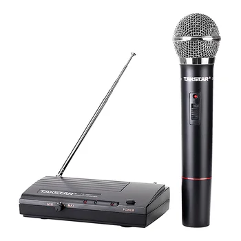 

DIY Karaoke Brand Takstar VHF TS-331 Wireless Microphone System Dynamic Wireless Microphone Boutique VHF 220MHz-270MHz