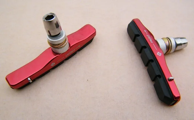 Aluminium Alloy Interchangeable Brake Rubber Block/Bicycle Fittings/Mountain Brake Block V-Brake cha pi/Brake Rubber