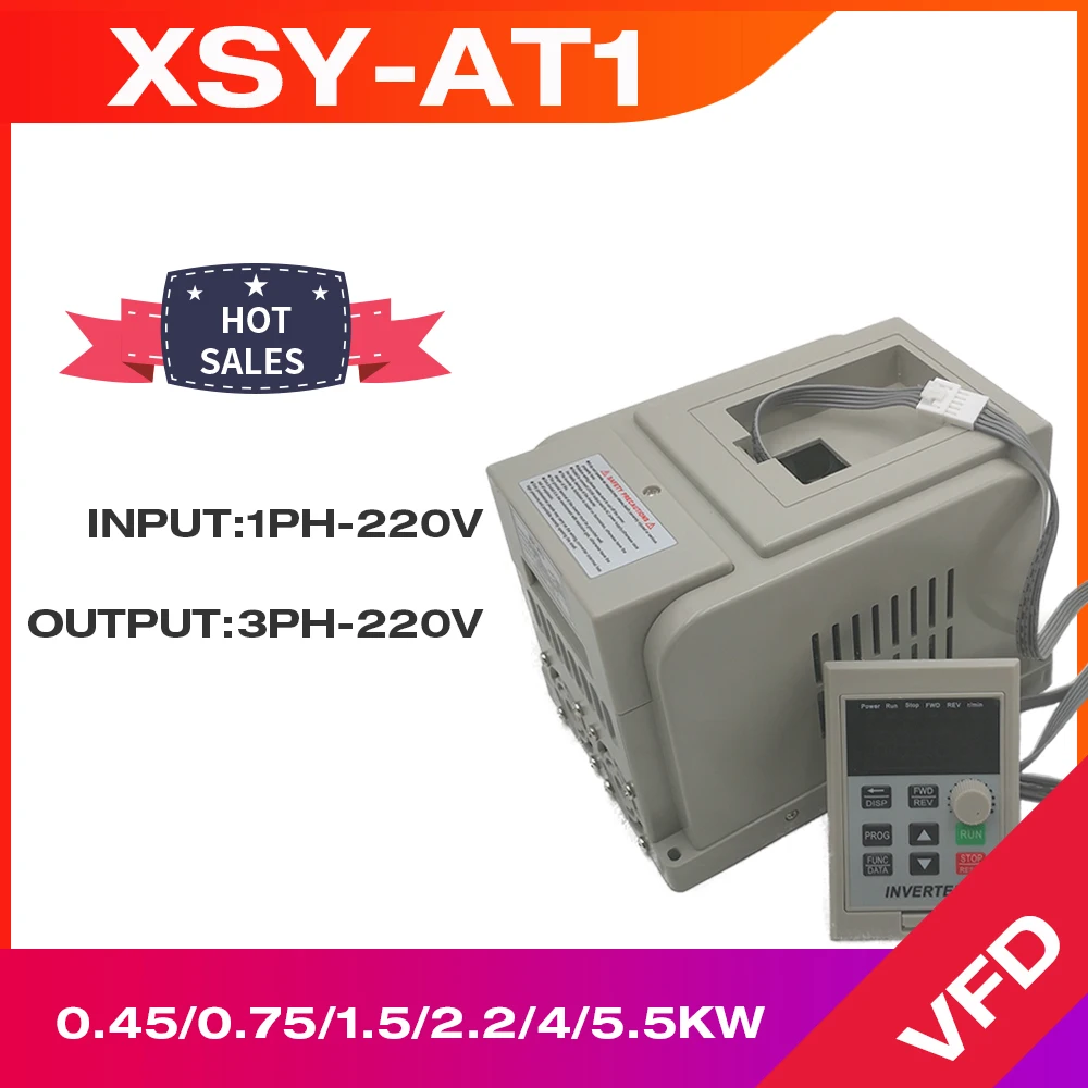 US $67.50 Frequency Converter Vfd XsyAt1 Inverter 15kw22kw4kw Single Phase 220v Input And ThreePhase Output Motor Speed Controller