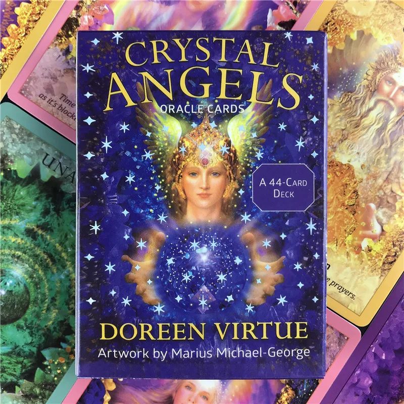 Прозрачные карты Angel Oracle прочные модные Таро с красивой росписью|Настольные игры|