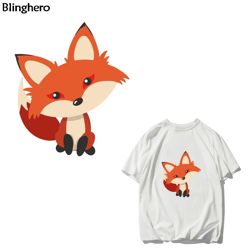 Blinghero лиса теплопередача патч стикер s Мультфильм Тепловой Патч железная наклейка термопресс костюм аксессуар для детей BH0366