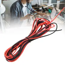 2 шт. 3 м черный красный провод 18AWG силиконовый светодиодный провод электрический Canble используется для электрического расчета и компьютерного оборудования