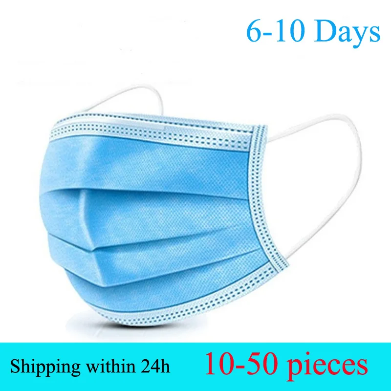 Anti-Pollution 3 Laye Mask dust protective mask Disposable Face Masks Elastic Ear Loop Dust Filter Safety |