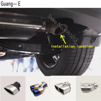 

For Hyundai I30 2010-2017 car stickers body cover muffler exterior back end pipe dedicate exhaust tip tail outlet ornament 1pcs