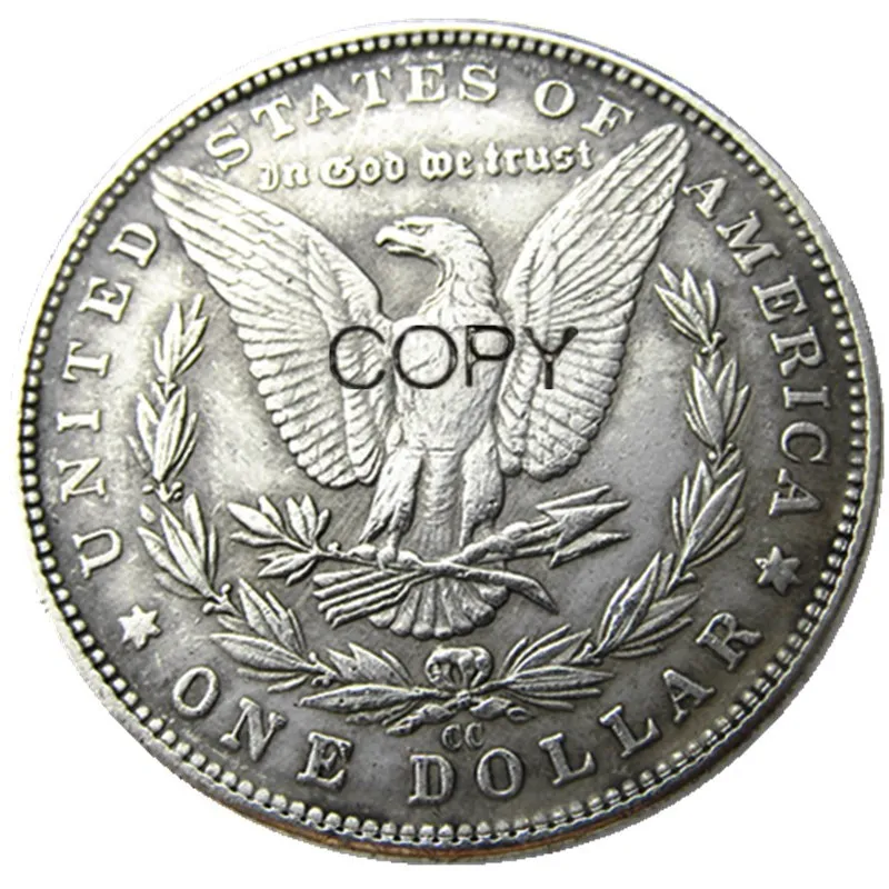 США 1878 P CC S моргановский доллар Череп Зомби Скелет ручная резная Посеребренная