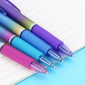 

2020 New 0.5mm Rainbow Color Erasable Press Gel Pen With Blue Refills Office Stationery