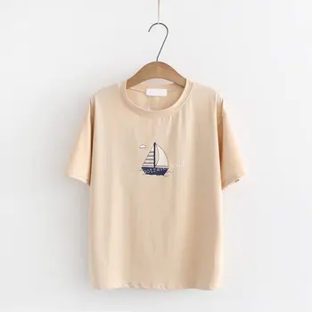 

2019 New women Summer Sexy color t shirt cotton Short Sleeve round neck tshirt casual