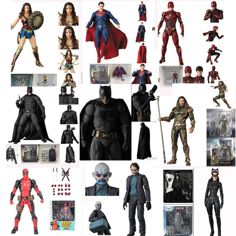 Mafex Дэдпул Аквамен предварительно окрашенная модель вспышка киборг Брюс Уэйн