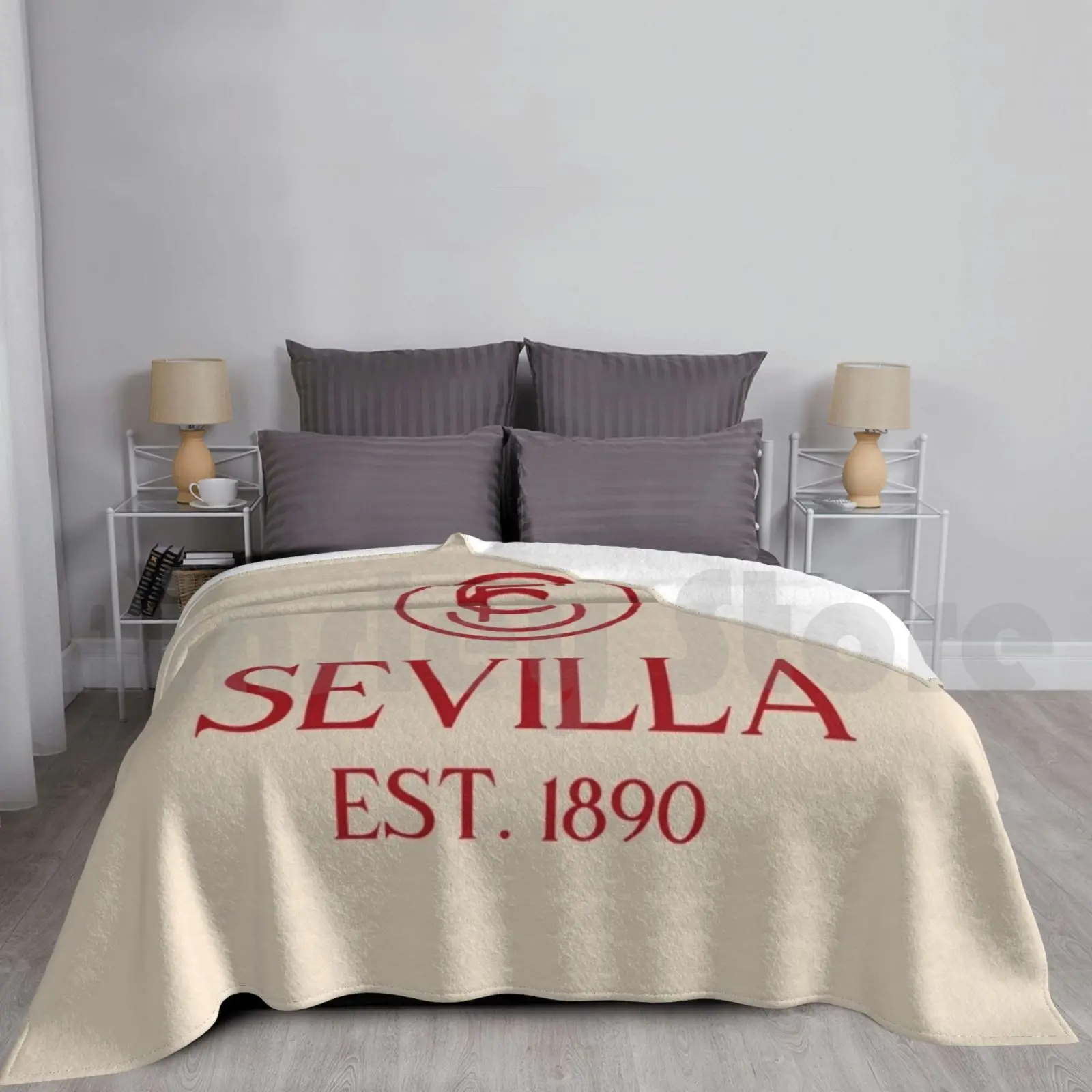 

Одеяло Sevilla, модное, на заказ, Sevilla, Sevilla, Futbol Club, Sevillistas Rojiblancos, Андалузия, Испания