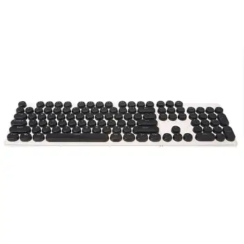 

104 Keys Retro Round Keycaps Double Shot DIY Steam Punk Steampunk Typewriter Keycaps for Backlit Classy Player Stylized