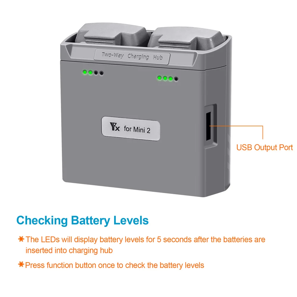 Drone Accessories,Drone Charger For DJI Mini 2/ Mini SE/ 4K Drone Battery Charger Two Way Charging Hub for 2/ SE/ 2 4K Accessories