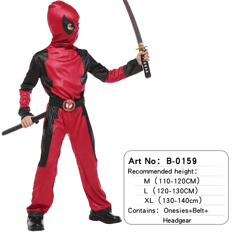 Halloween Costumes Boys Dragon Ninja Costume Girls Warrior Carnival Party main image 1