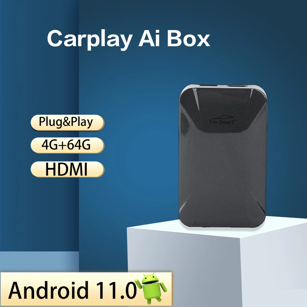 HDMI Carplay Ai Box Android 11 автомобильный Netfilx беспроводное радио Автомобильный