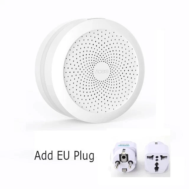 EU Xiaomi Aqara Gateway Hub для Apple Homekit с RGB светодиодный ночной Светильник умный дом центр поддержка Aqara MIJIA домашнее приложение Голосовое управление - Цвет: EU