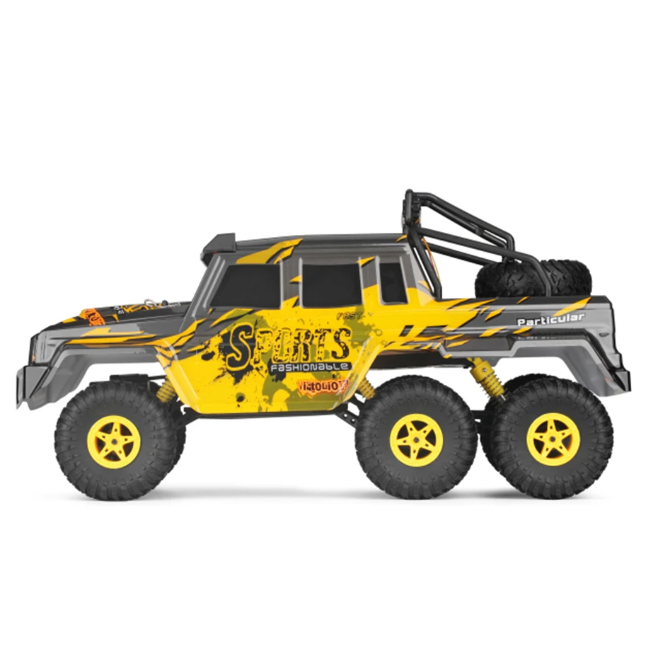 Wltoys 18629 RC автомобиль 1:18 2,4G 4CH шестиколесный привод 15 км/ч RTR RC Гусеничный с светодиодный подсветкой внедорожный альпинистский автомобиль модель подарки