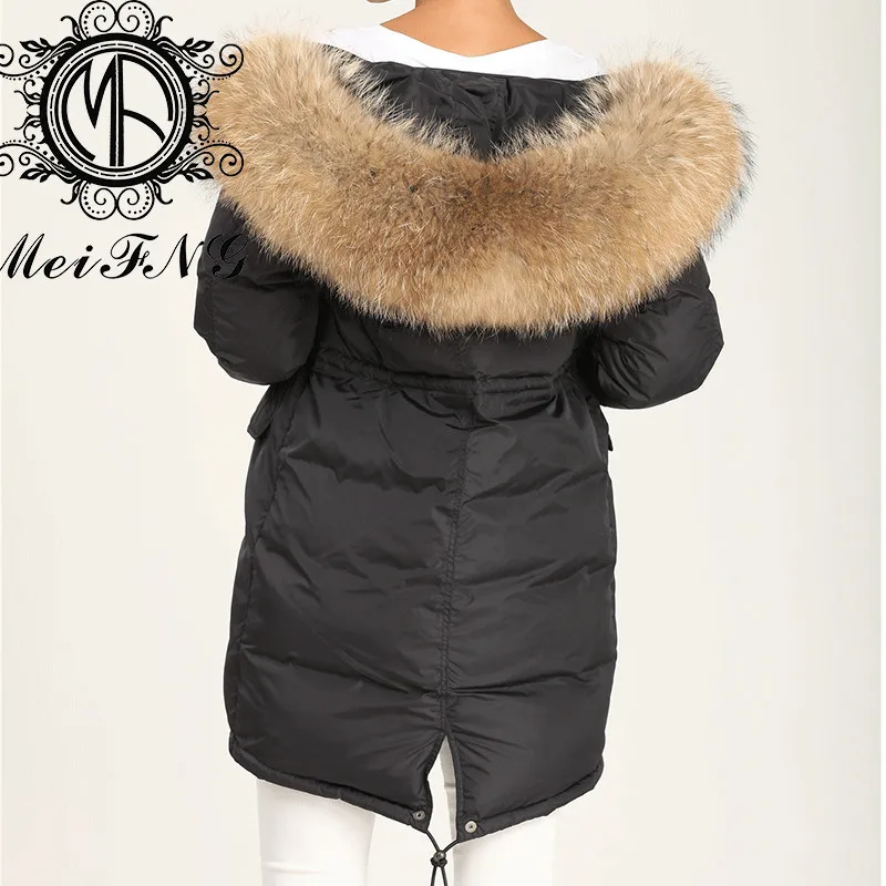 Fry direct sale lady Canada design winter padded black down jacket in long length