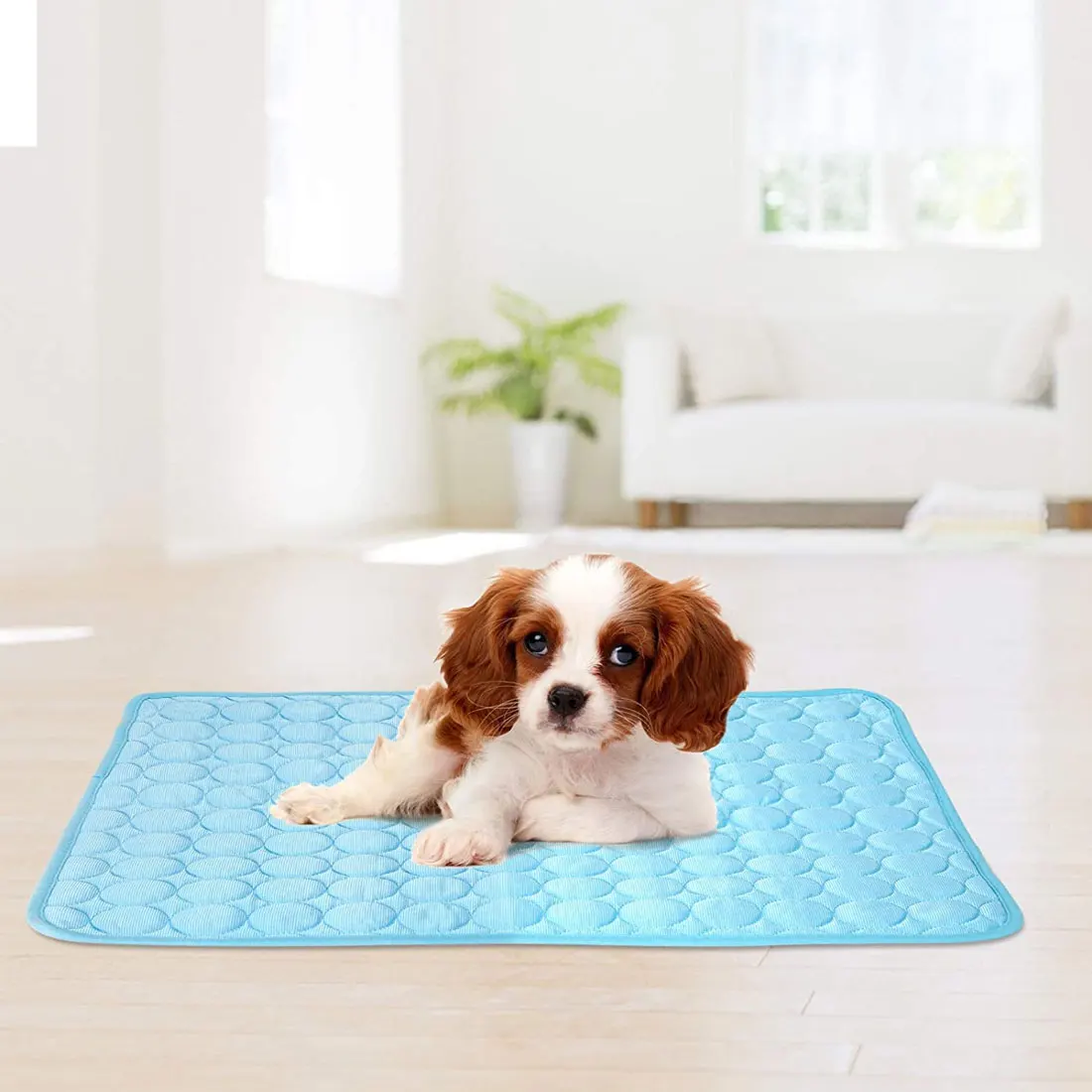 Tapete de hielo para mascotas, esterilla para cama de perro, frío y a prueba de humedad, manta para gato, sofá, transpirable, lavable, verano 2021