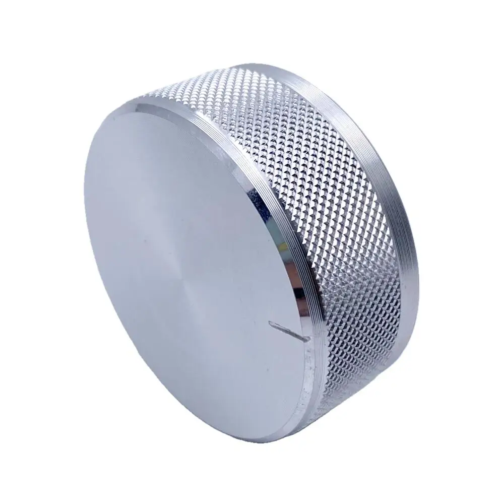 Aluminum Alloy Potentiometer Encoder Volume Control Audio Knob Cap 48*19mm for 6mm Shaft Hole Knob (Knurled Shaft Dia/D-axis) potentiometer knob cap aluminum knob rotary encoder knob