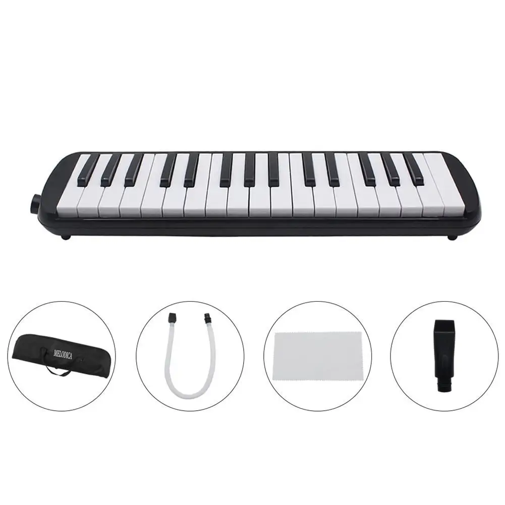 

Set 32 Key Piano Style Melodica With Box Organ Accordion Mouth Piece Blow Key Board Children Students Musical Instrument