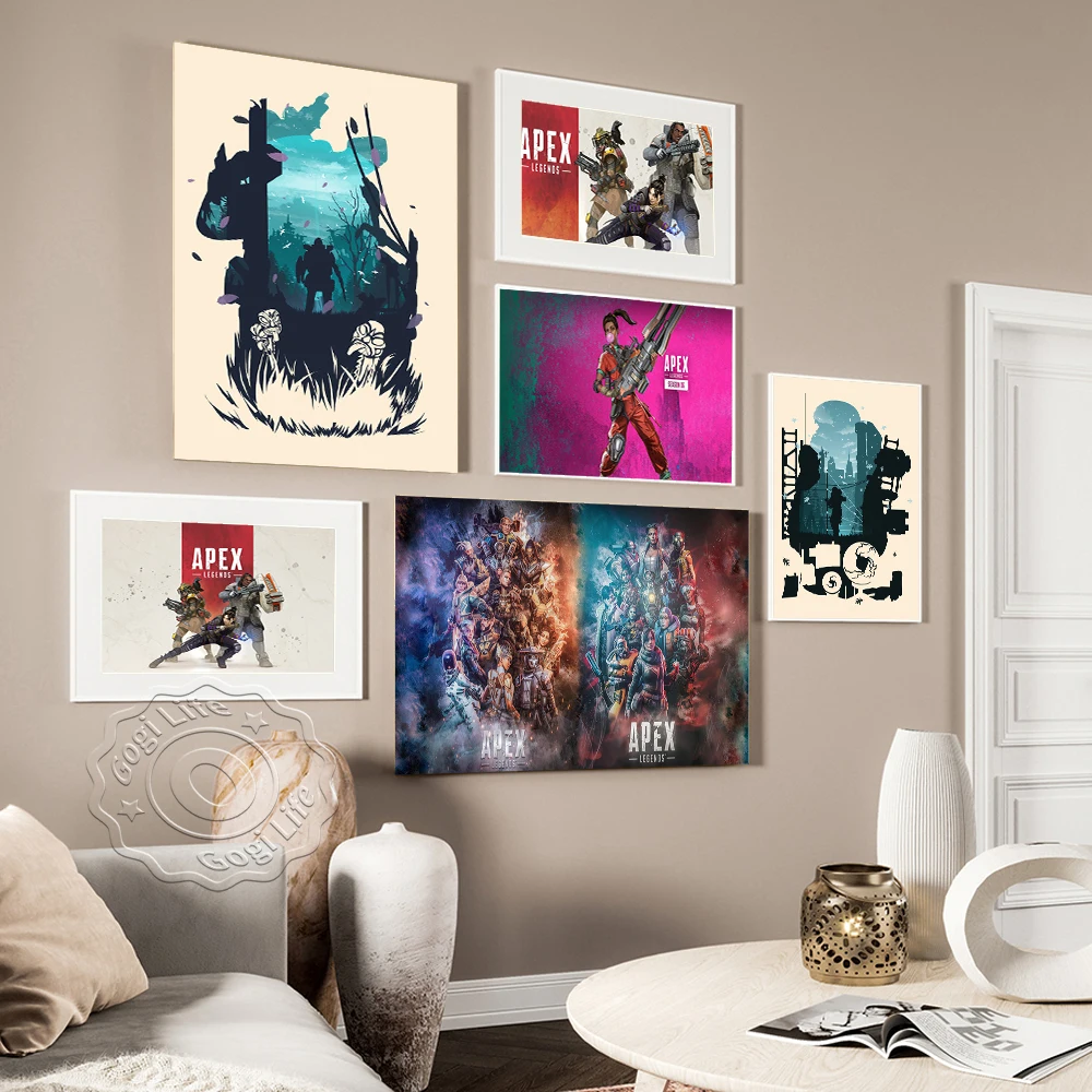 

Apex Legends Video Game Art Prints Abstract Poster Character Illustration Modern Canvas Painting Lving Room Bedroom Home Decor