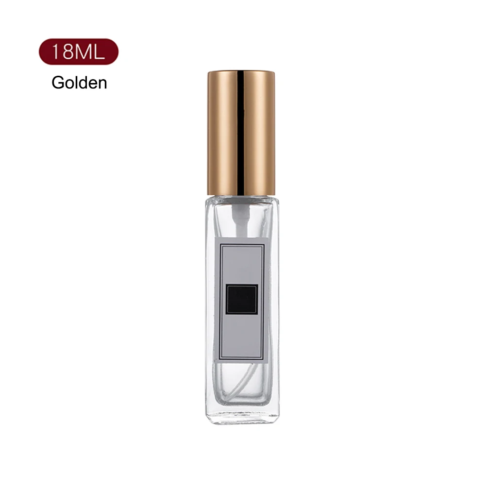 Golden 18ML Пустой многоразовый Портативный Флакон Духов путешественник стеклянный распылитель прозрачный контейнер для духов - Цвет: Golden 18ML