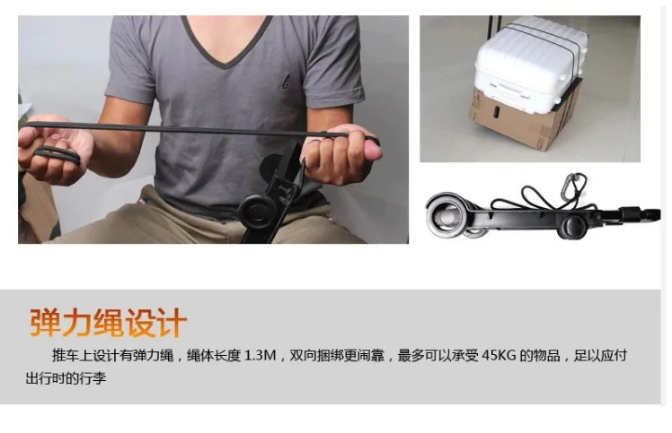 Hot Selling High Quality Bar Foldable Portable Luggage Trolley Cart Shopping Cart Pull Cargo Small Trailer