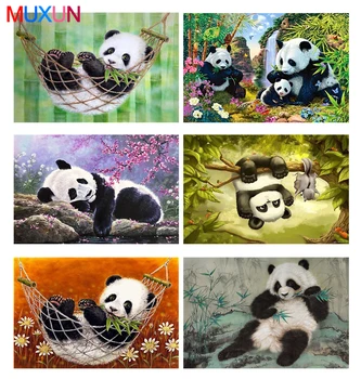 

Full Square / Round Diamond Painting National Treasure Panda Diamond Embroidery Cross Stitch 3D Mosaic Home Decoration Gift Lx70
