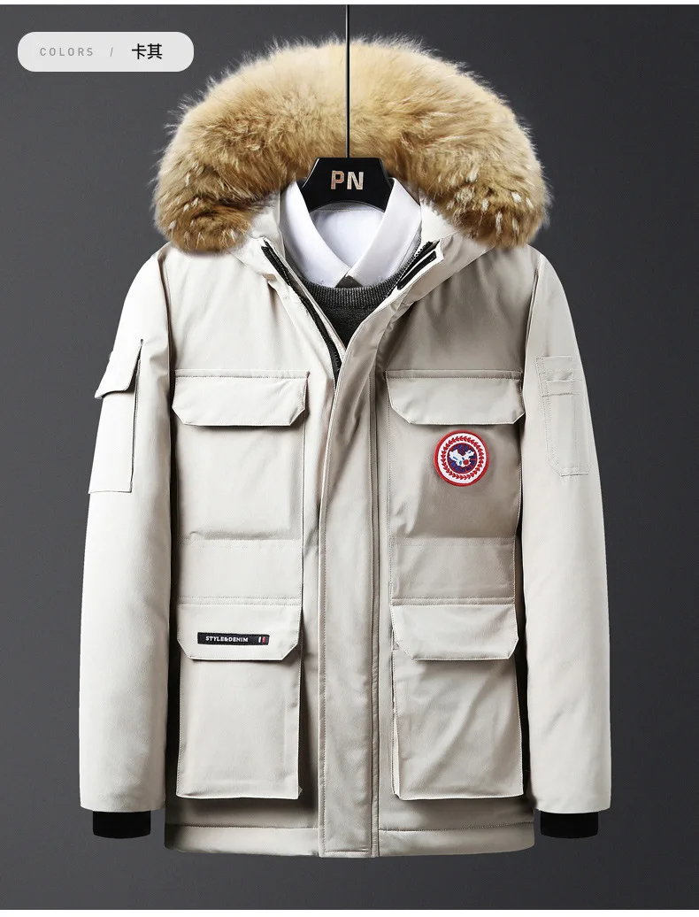 Длинная хлопковая стеганая одежда, пуховик, хлопковая стеганая одежда, Мужская короткая новая стильная Корейская Толстая рабочая одежда, уличная хлопковая Co