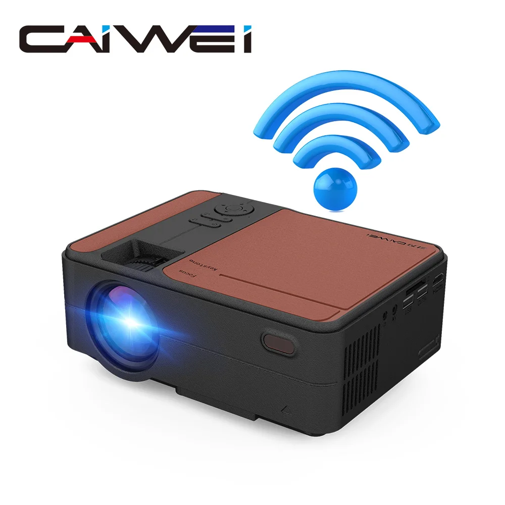 HD мини проектор оригинальный 1280x720P светодиодный Android 6 0 Wi Fi для домашнего