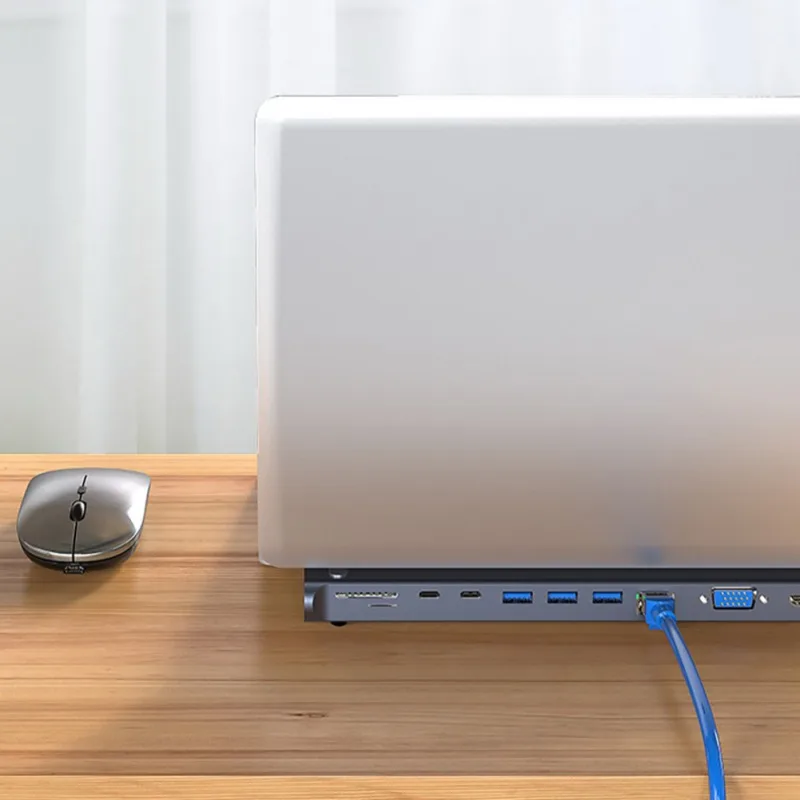 Тип-C 12 в 1 Многофункциональный USB 3,0 Порты и разъёмы док-станция для Тип с разъемами типа c и HDMI HD HUB адаптер Тип-C