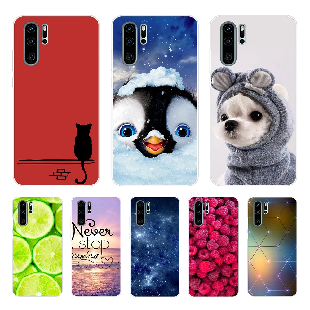 Compatibile con HUAWEI P30 PRO VOG-L29 Copertura CUSTODIA COVER GEL silicone TPU MORBIDA CARBON Fiber protezione flessibile ANTIURTO antigraffio (Nero