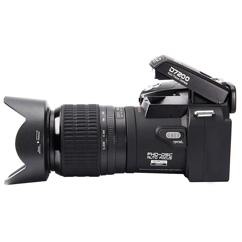 PROTAX D7100 цифровая камера 33MP FHD DSLR Полупрофессиональная 24x телефото и широкоугольные комплекты объективов 8X цифровые камеры с зумом фокусом