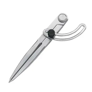 

Adjustable Leather Craft Rotating Tool Scriber Wing Divider Edge Creaser DIY Sewing Leather Metal Craft Marking Tool 3 Sizes