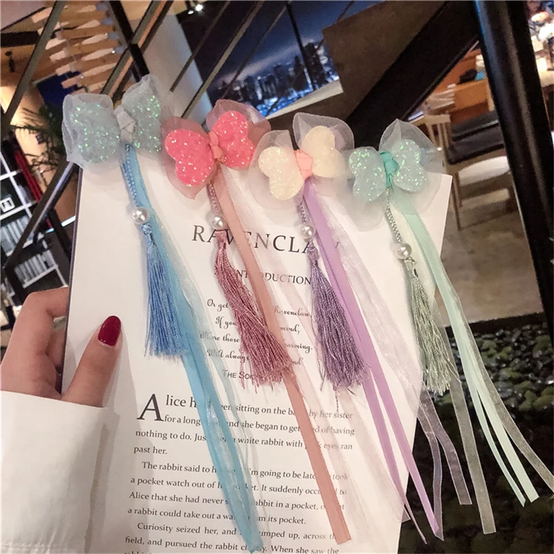 

Newest Baby Kids Bow Butterfly Hair Clips Hair Accessories For Girls Hairpins Handmade Dream Colorful Hairgrips Headwear