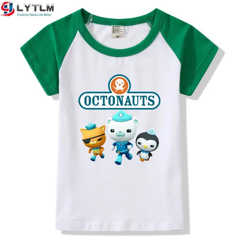 Детская футболка LYTLM The Octonauts, футболка на день рождения для мальчиков и девочек, летняя одежда для маленьких девочек, футболка с принтом «Anniversaire Enfant», Garcon, осень