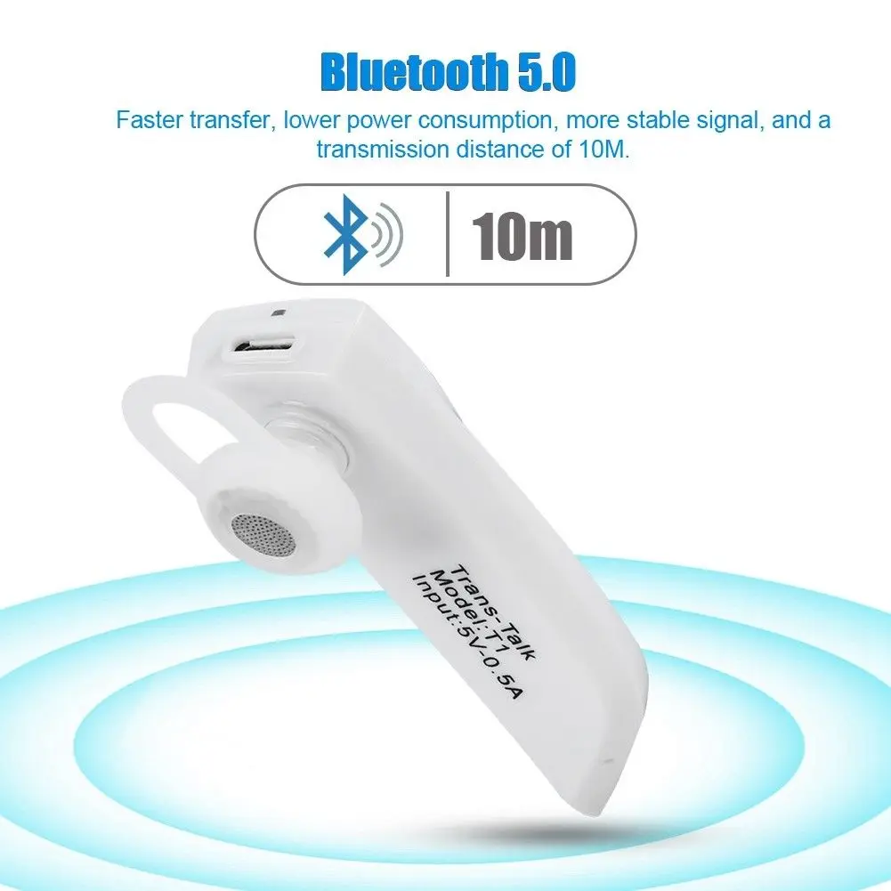 Bluetooth беспроводной переводчик наушники с ушным крючком крышка 28 язык Поддержка вкладыши