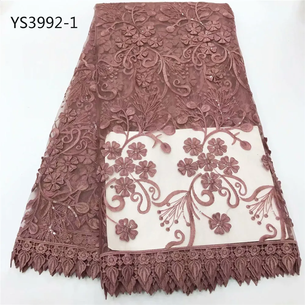 Африканское Новое модное небесно голубое стильное французское Сетчатое кружево