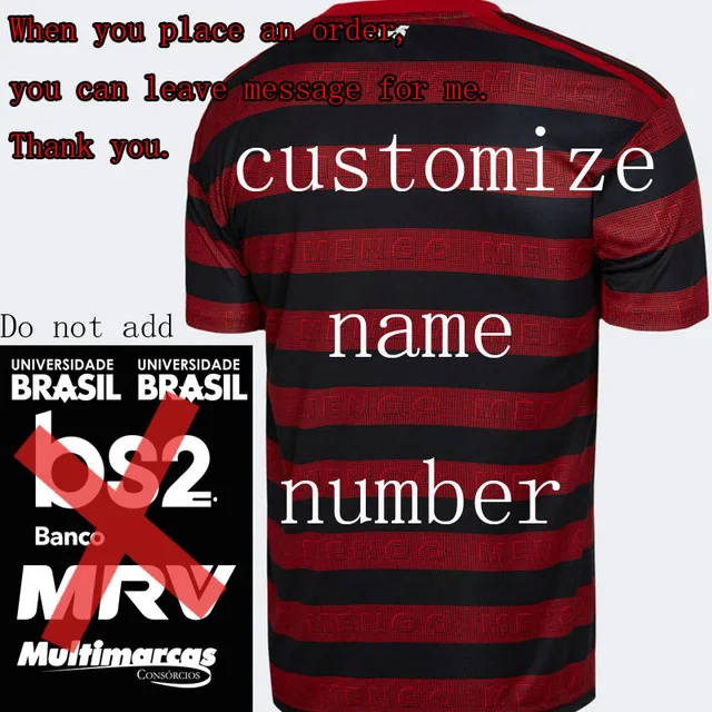 Новинка, майка для Фламенго, майки для дома mengo Camisa 3 2, высокое качество, на заказ, Фламенго, рдж, клуб, Габриэль, 24 ноября, Ривер Плейт - Цвет: home