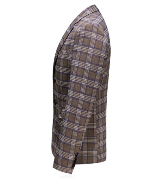Классический костюм с рисунком «решетка» Для мужчин куртка Тонкий дизайн деловой, банкетный Для мужчин пиджак куртки Азиатский Размеры размеры s и m XXL XXXL 4XL 5XL Для мужчин Повседневное костюм