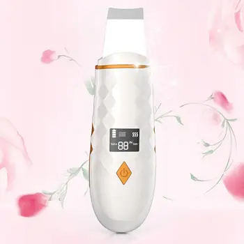 

Ultrasonic Ion Deep Cleaning Skin Scrubber LED Peeling Whiteing Face Lifting Shovel Hot Vibrate Skin Care Beauty Instrument