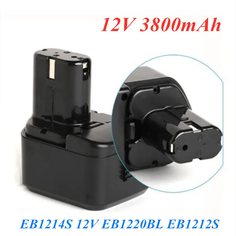 New Original High Quality 3800mAh 12V 3.8Ah Battery for Hitachi EB1214S 12V EB1220BL EB1212S WR12DMR CD4D DH15DV C5D, DS 12DVF3