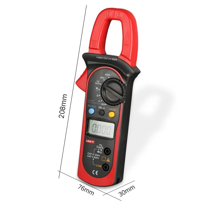 

Digital Handheld Clamp Multimeter Tester Meter DMM CE AC DC Volt Amp