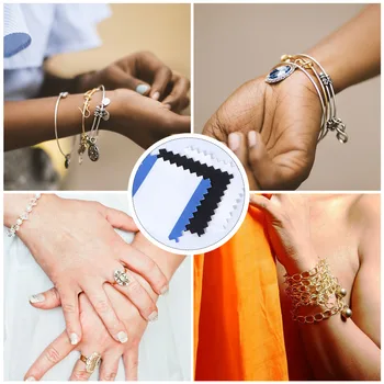 

Practical Durable Useful Portable Silver Wiping Cloth Jewelry Cleaning Cloth Silver Polishing Cloth for Indoor