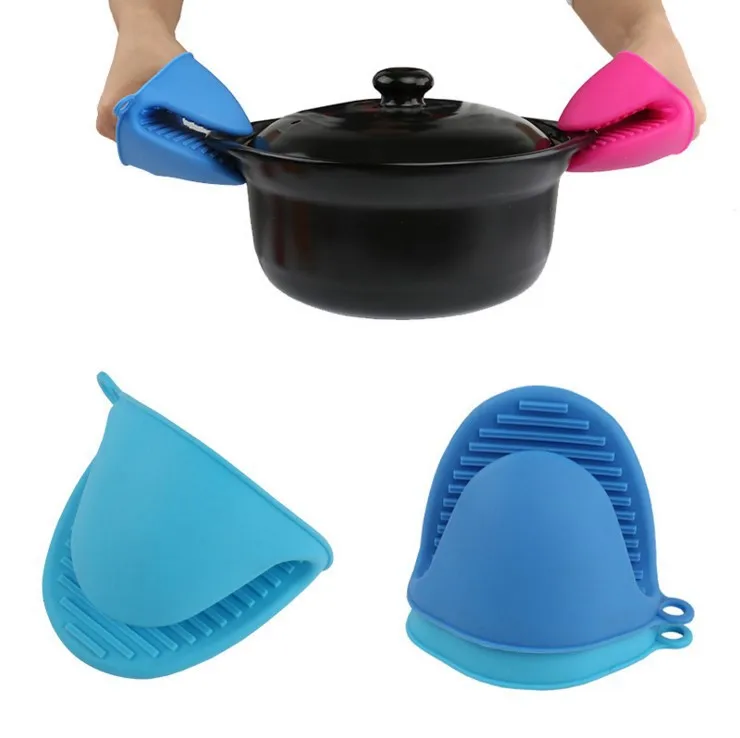 

Cake Bakeware Heat Resistant Silicone Oven Glove Short Finger Hand Clip Oven Mitt Convenient Potholder