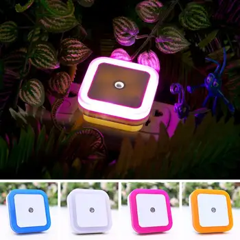 

Square Sense LED Night Light Colors Novelty Bed Lamp For Baby Bedroom Colorful Lights EU/US Plug